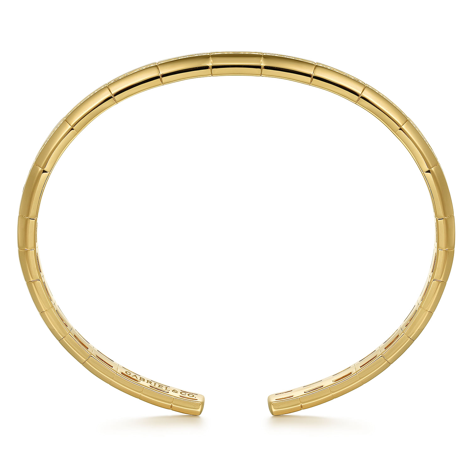 14k Yellow Gold Contemporary Bangle Bracelet. SKU: BG4939