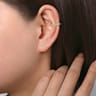 14K Yellow Gold Diamond Cuff Earring - 0.15 ct