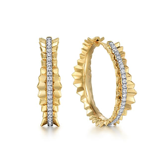 14K-Yellow-Gold-Diamond-Cut-Hoop-Earrings-in-size-30mm1