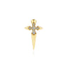 14K Yellow Gold Diamond Dagger Mens Pin - 0.25 ct