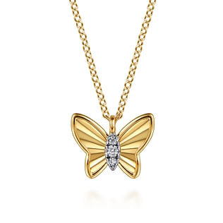 14K-Yellow-Gold-Diamond-Diamond-Cut-Butterfly-Necklace1