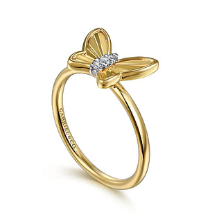 14K-Yellow-Gold-Diamond-Diamond-Cut-Butterfly-Ring3