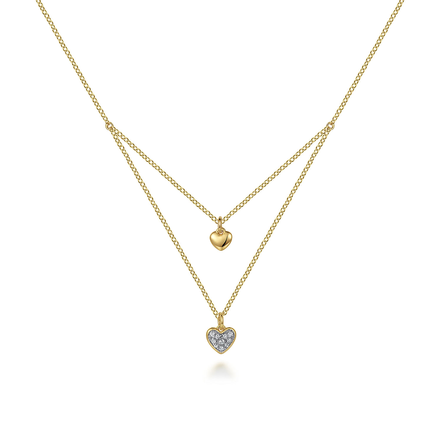 Diamond Double Heart offers Necklace