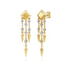 14K Yellow Gold Diamond Drop Chandelier Earrings - 0.3 ct