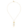 14K Yellow Gold Diamond Drop Chandelier Necklace - 0.3 ct