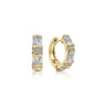 14K Yellow Gold Diamond Earrings - 1.2 ct