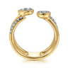 14K Yellow Gold Diamond Easy Stackable Ladies Ring - 0.25 ct