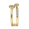 14K Yellow Gold Diamond Easy Stackable Ladies Ring - 0.25 ct
