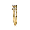 14K Yellow Gold Diamond Easy Stackable Ring-Bujukan - 0.04 ct