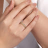 14K Yellow Gold Diamond Easy Stackable Ring-Bujukan - 0.04 ct