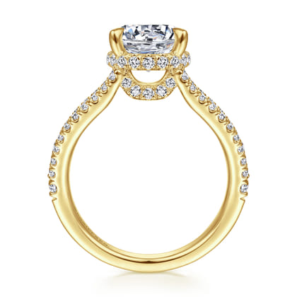 14K Yellow Gold Diamond Engagement Ring