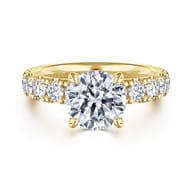 14K Yellow Gold Diamond Engagement Ring
