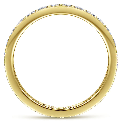 14K Yellow Gold Diamond Fashion Ladies Ring - Shot 2