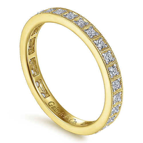 14K Yellow Gold Diamond Fashion Ladies Ring - Shot 3