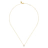 14K Yellow Gold Diamond G Initial Pendant Necklace - 0.07 ct