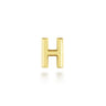 14K Yellow Gold Diamond H Initial Locket Charm - 0.07 ct