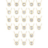 14K Yellow Gold Diamond H Initial Pendant Necklace - 0.06 ct