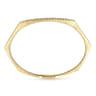 14K Yellow Gold Diamond Hexagon shape Bangle - 0.44 ct