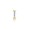 14K Yellow Gold Diamond I Initial Locket Charm - 0.02 ct