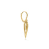 14K Yellow Gold Diamond Inverted Teardrop Leverback Earrings - 0.3 ct