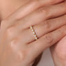 14K Yellow Gold Diamond Ladies Ring - 0.52 ct