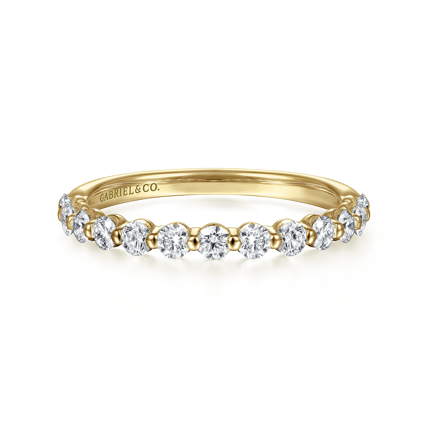 14K Yellow Gold Diamond Ladies Ring - 0.52 ct - Shot 1