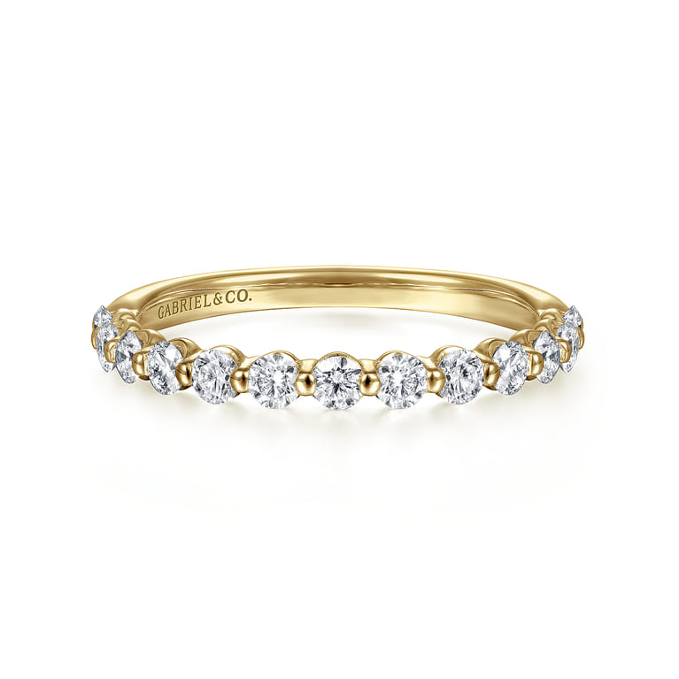 14K Yellow Gold Diamond Ladies Ring - 0.52 ct - Shot 1