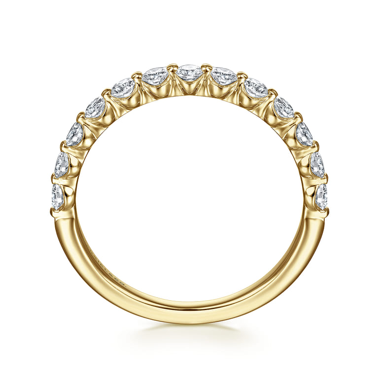 14K Yellow Gold Diamond Ladies Ring - 0.52 ct - Shot 2