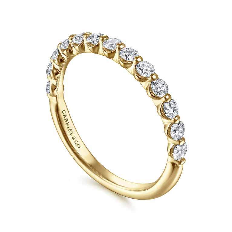 14K Yellow Gold Diamond Ladies Ring - 0.52 ct - Shot 3
