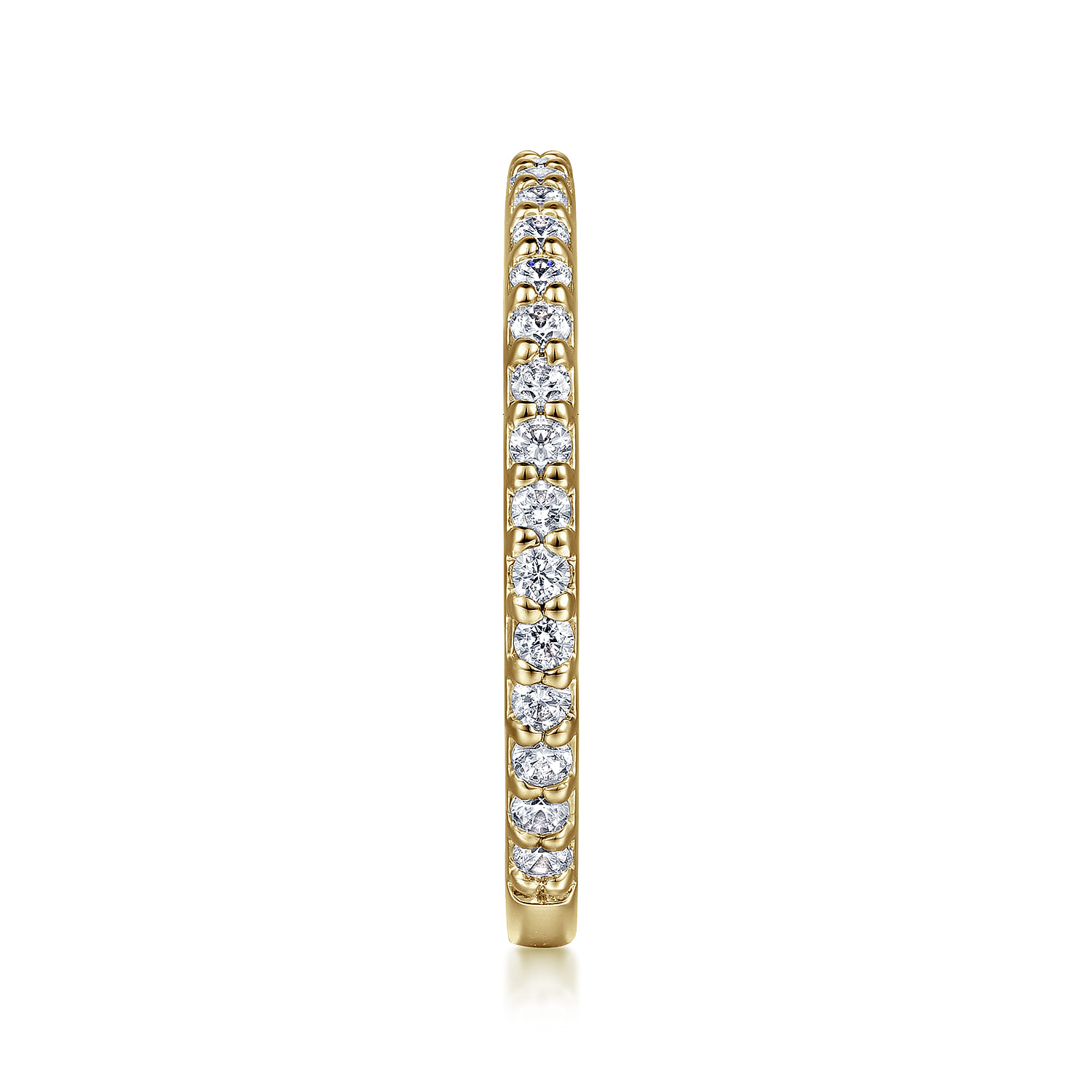 14K Yellow Gold Diamond Ladies Stackable Ring - 0.45 ct - Shot 4
