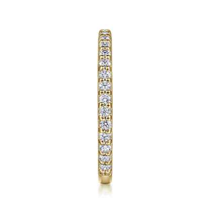 14K Yellow Gold Diamond Ladies Stackable Ring
