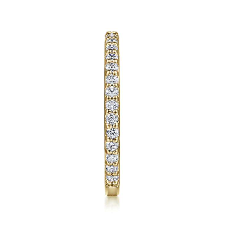 14K Yellow Gold Diamond Ladies Stackable Ring - 0.45 ct - Shot 4
