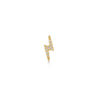 14K Yellow Gold Diamond Lightning Bolt Single Flatback Stud Earring - 0.04 ct