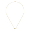 14K Yellow Gold Diamond Love Pendant Necklace - 0.03 ct