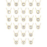 14K Yellow Gold Diamond M Initial Pendant Necklace - 0.05 ct