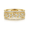 14K Yellow Gold Diamond Marquise Easy Stackable Ring - 0.65 ct