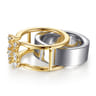 14K Yellow Gold Diamond Marquise Open Smart Ring Enhancer - 0.55 ct