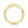 14K Yellow Gold Diamond Matching Wedding Band - 0.08 ct