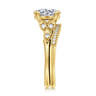 14K Yellow Gold Diamond Matching Wedding Band - 0.08 ct