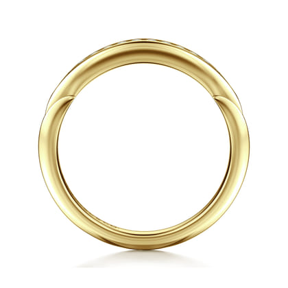 14K Yellow Gold Diamond Matching Wedding Band