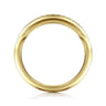 14K Yellow Gold Diamond Matching Wedding Band - 0.11 ct
