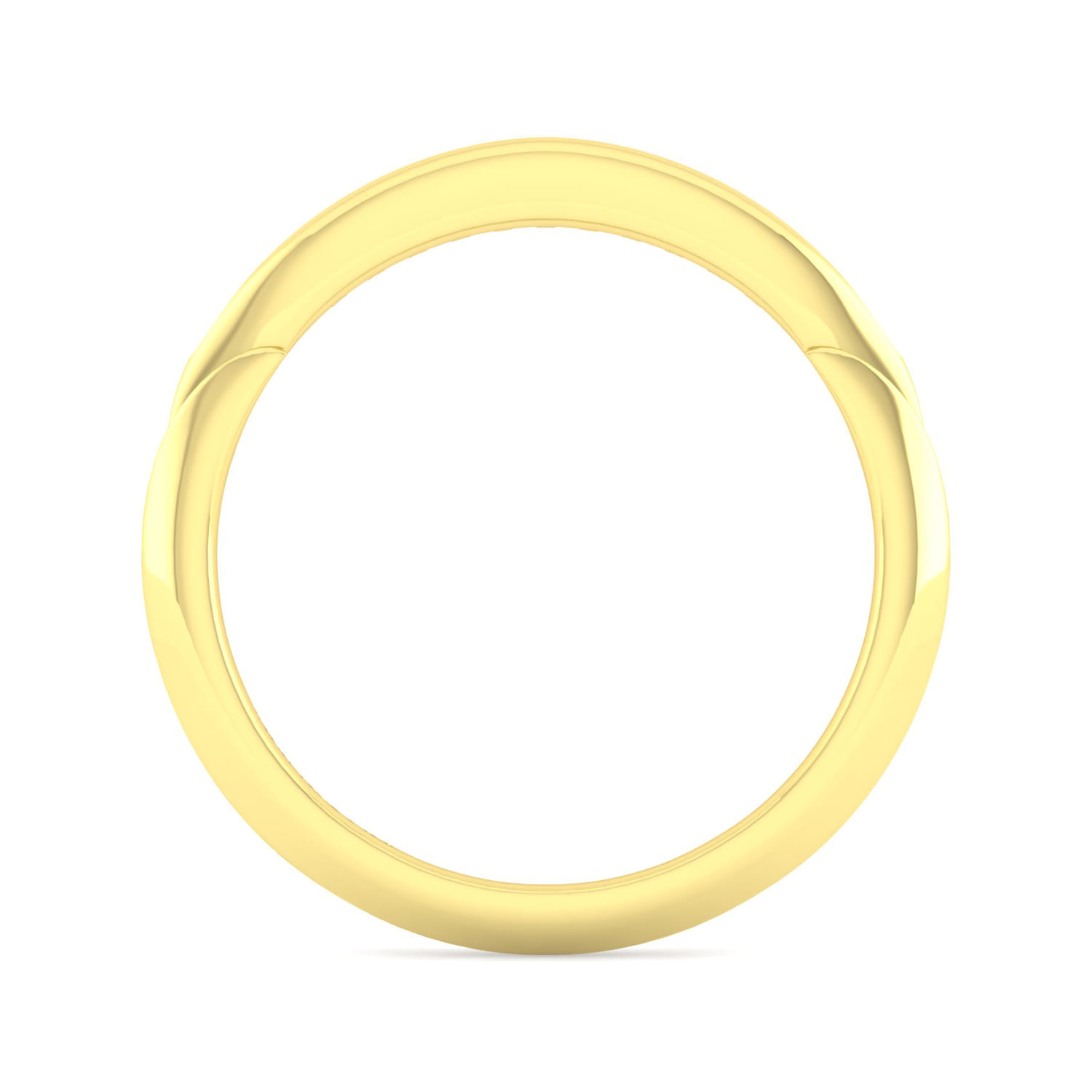 14K Yellow Gold Diamond Matching Wedding Band - 0.11 ct - Shot 2
