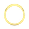 14K Yellow Gold Diamond Matching Wedding Band - 0.11 ct