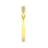 14K Yellow Gold Diamond Matching Wedding Band - 0.11 ct
