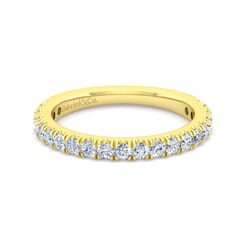 14K Yellow Gold Diamond Matching Wedding Band