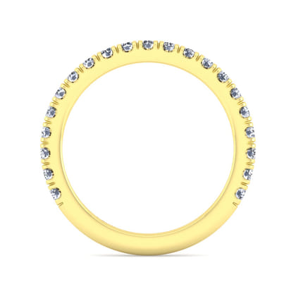 14K Yellow Gold Diamond Matching Wedding Band