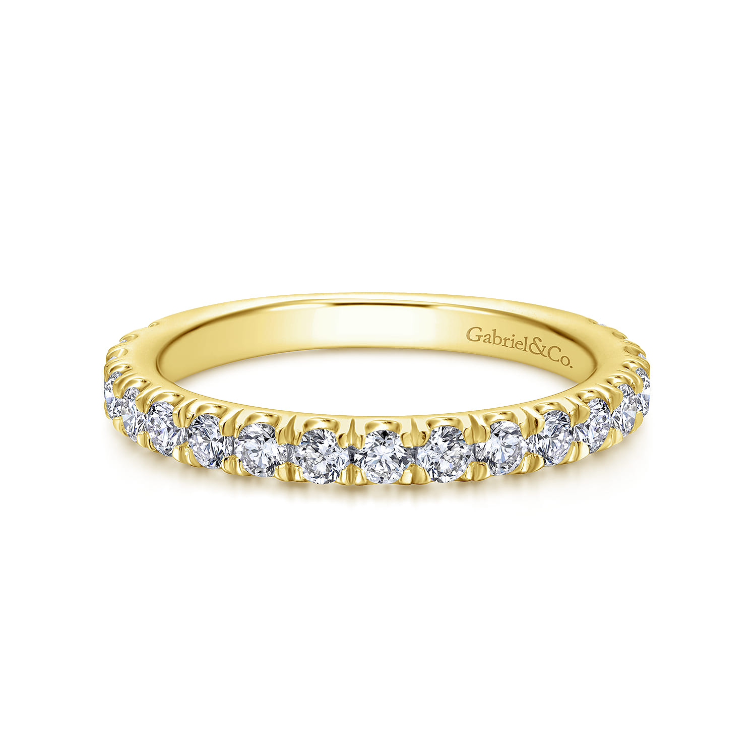 14K Yellow Gold Diamond Matching Wedding Band - 0.72 ct - Shot 1