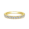 14K Yellow Gold Diamond Matching Wedding Band - 0.72 ct
