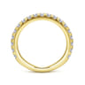 14K Yellow Gold Diamond Matching Wedding Band - 0.72 ct