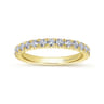 14K Yellow Gold Diamond Matching Wedding Band - 0.72 ct